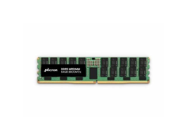 Micron 64GB DDR5-8800 MRDIMM 4Rx8 CL36 - 8800 MHz Quad-rank Memory - CL36 - 1.10 V - ECC - 287-pin - MRDIMM - MTC40F4086S1HC88XD1R