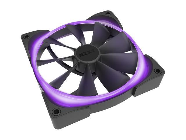 NZXT AER RGB 2 - 140mm - Advanced Lighting Customizations - Winglet Tips - Fluid Dynamic Bearing - LED RGB PWM Fan for Hue 2 - Twin Pack + Hue 2...