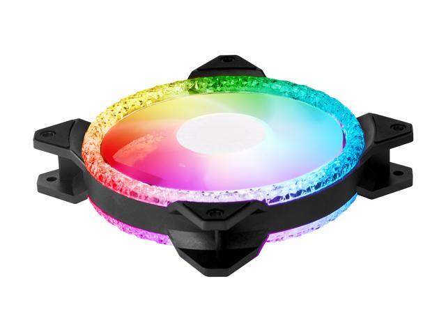Cooler Master MasterFan MF120 Prismatic Addressable RGB 120mm Fan with Radiant Crystalline Lighting Effect - Crystallized Loop with Tri-Loop ARGB...
