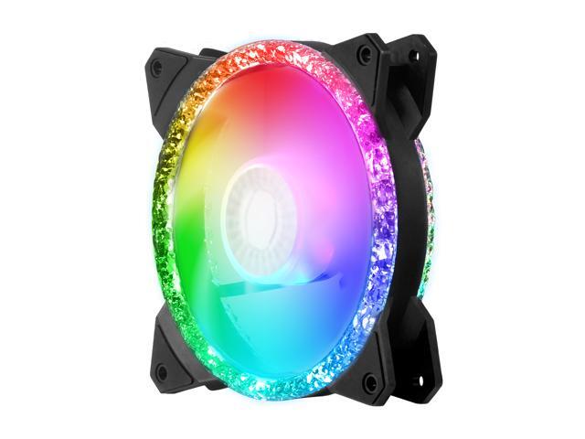 Cooler Master MasterFan MF120 Prismatic Addressable RGB 120mm Fan with Radiant Crystalline Lighting Effect - Crystallized Loop with Tri-Loop ARGB...