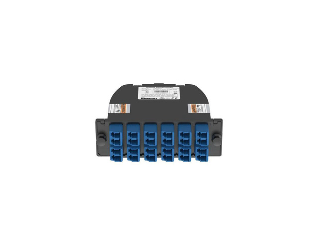 Panduit OS2 OptiCom Fiber Cassette - 2 MPO to 12 Duplex LC - Supports 24 Fibers - FC29N-24-10U