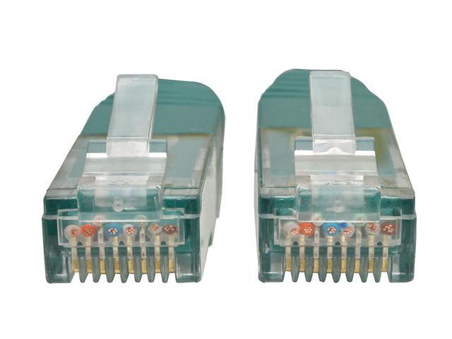 Tripp Lite 2ft Cat6 Gigabit Molded Patch Cable RJ45 M/M 550MHz 24 AWG Green