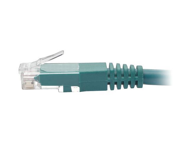 Tripp Lite 2ft Cat6 Gigabit Molded Patch Cable RJ45 M/M 550MHz 24 AWG Green