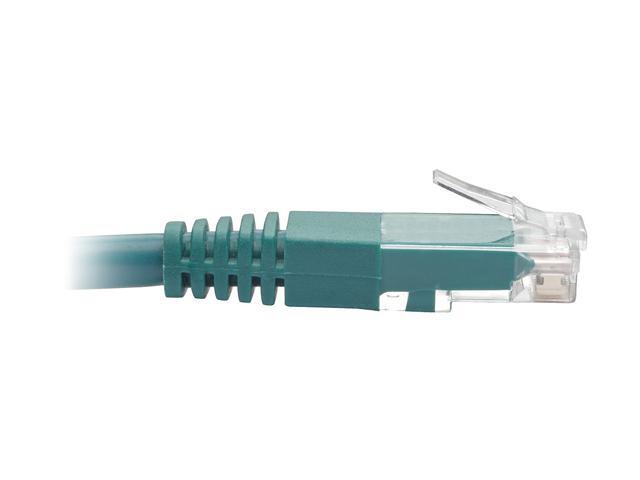 Tripp Lite 2ft Cat6 Gigabit Molded Patch Cable RJ45 M/M 550MHz 24 AWG Green