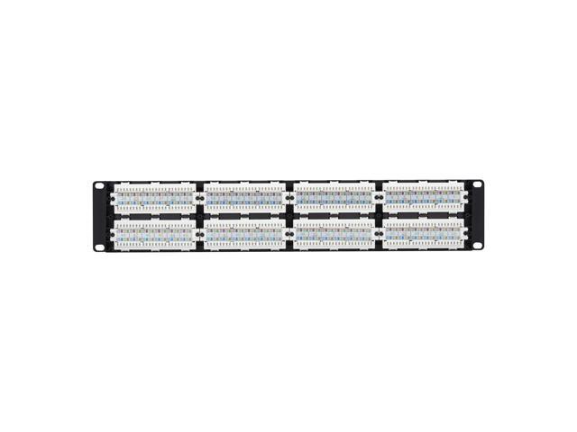 Black Box Connect CAT6 Punchdown Patch Panel - 2U - Unshielded - 48 Port JPM648A-R2