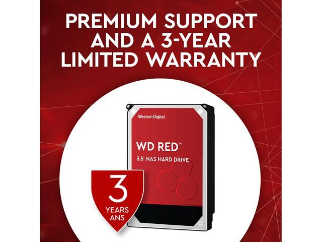 WD Red 6TB NAS Internal Hard Drive - 5400 RPM Class, SATA 6Gb/s, SMR, 256MB Cache, 3.5' - WD60EFAX
