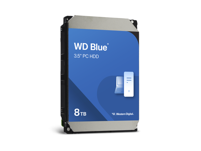 WD - Blue 8TB PC Internal Hard Drive for Desktops - image 3