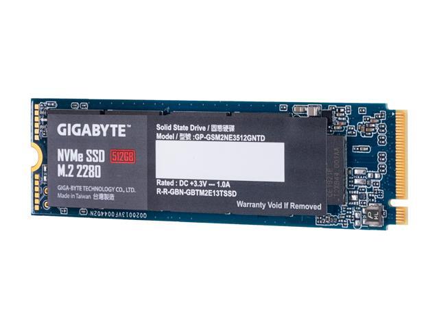 GIGABYTE M.2 2280 512GB PCI-Express 3.0 x4, NVMe 1.3 Internal Solid State Drive (SSD) GP-GSM2NE3512GNTD
