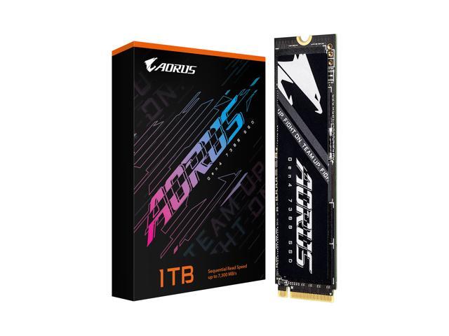 GIGABYTE AORUS Gen4 7300 SSD 1TB (w/o heat spreader) PCIe 4.0 NVMe M.2 Internal Solid State Drive with Read Speed Up to 7300MB/s, Write Speed Up to...