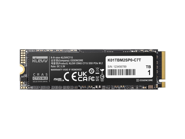 KLEVV M.2 2280 256GB PCI-Express 3.0 x4 3D NAND TLC Internal Solid State Drive (SSD) CRAS C715