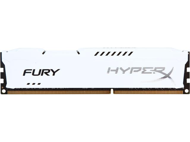 HyperX Fury White Series 8GB DDR3 1600 (PC3 12800) Desktop Memory Model HX316C10FW/8