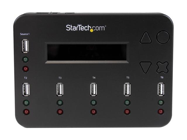 StarTech. com USBDUP15 6 - USB A (4 pin) Female Standalone 1:5 USB Flash Drive Duplicator and Eraser - Flash Drive Copier
