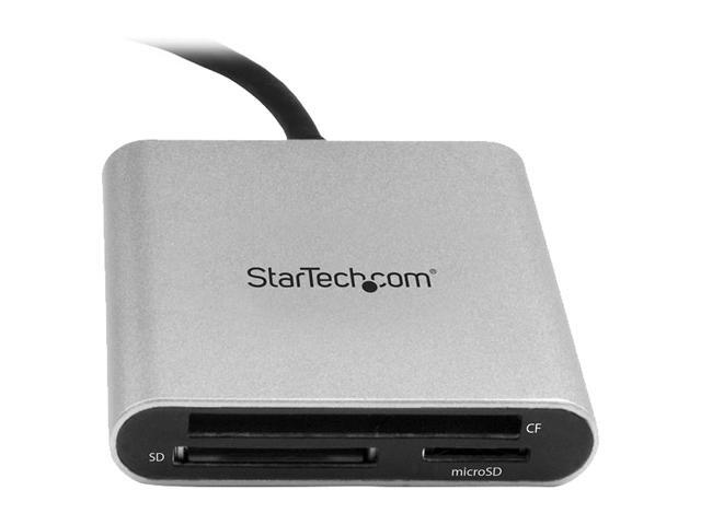 StarTech. com FCREADU3C 3-in-1 1 x USB Type-C (24 pin) USB 3.0 Receptacle - 5 Gbit/s USB 3.0 Flash Memory Multi-Card Reader / Writer with USB-C -...