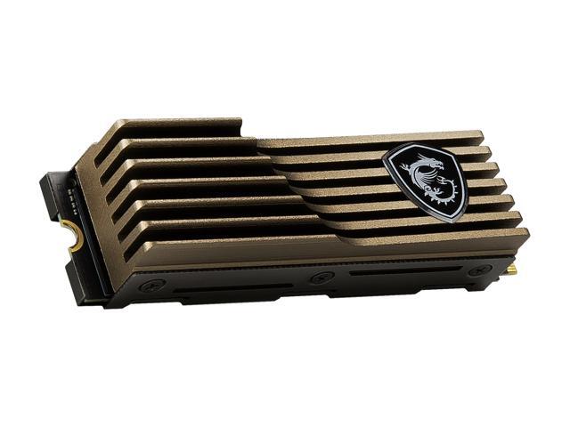 MSI SPATIUM M480 Heatsink M.2 2280 2TB PCIe Gen4x4, NVMe 1.4 3D NAND Internal Solid State Drive (SSD)