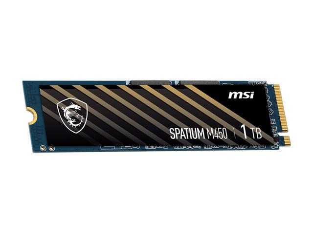 MSI SPATIUM M450 M.2 2280 1TB PCI-Express 4.0 x4, NVMe 1.4 3D NAND Internal Solid State Drive (SSD)
