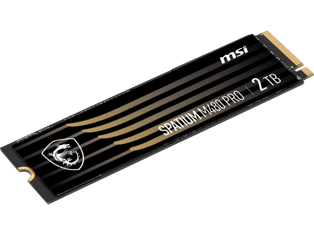 MSI SSD SPATIUM M480 PRO PCIe 4.0 NVMe M.2 2TB Internal Solid State Drive (SSD)