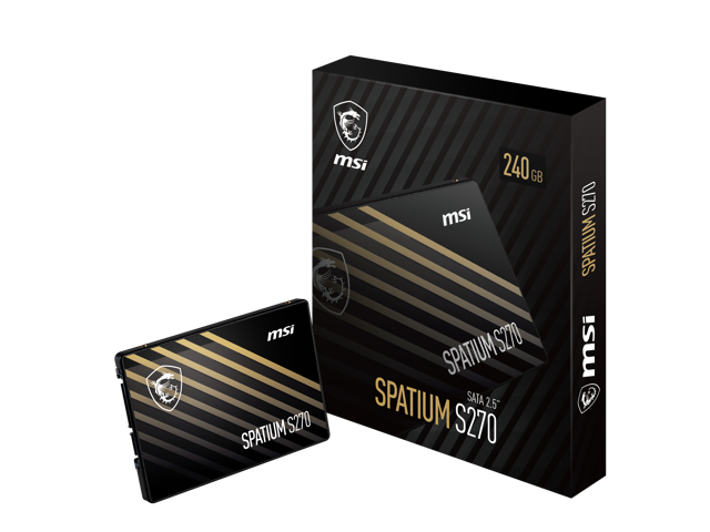 MSI SPATIUM S270 SATA 2.5' 240GB Internal Solid State Drive (SSD)