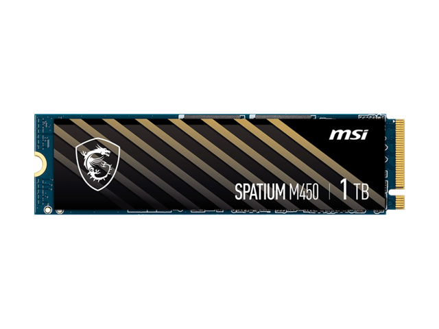 MSI SPATIUM Series M450 M.2 2280 1TB PCI-Express 4.0 x4 Internal Solid State Drive (SSD) SM450N1TBV1