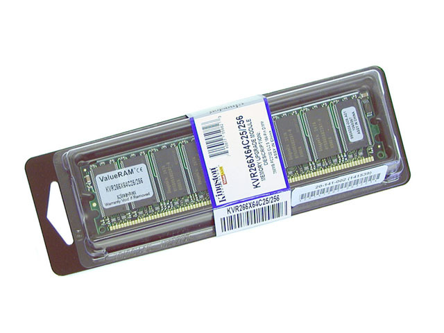 Kingston ValueRAM 256MB DDR 266 (PC 2100) Desktop Memory Model KVR266X64C25/256