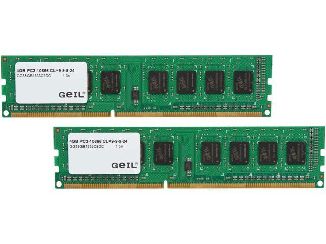 GeIL Green Series 8GB (2 x 4GB) DDR3L 1333 (PC3L 10600) Desktop Memory Model GG38GB1333C9DC