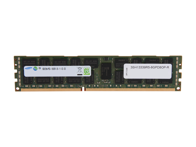 SAMSUNG 8GB ECC Registered DDR3 1333 Server Memory Model M393B1K70DH0-CH9E8