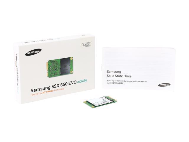 SAMSUNG 850 EVO mSATA 120GB SATA III 3D NAND Internal SSD Single Unit Version MZ-M5E120BW