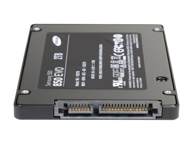 SAMSUNG 850 EVO 2.5' 2TB SATA III 3D NAND Internal Solid State Drive (SSD) MZ-75E2T0B/AM
