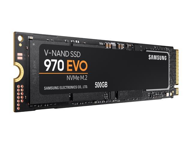 SAMSUNG 970 EVO M.2 2280 500GB PCIe Gen3. X4, NVMe 1.3 V-NAND 3-bit MLC Internal Solid State Drive (SSD) MZ-V7E500BW