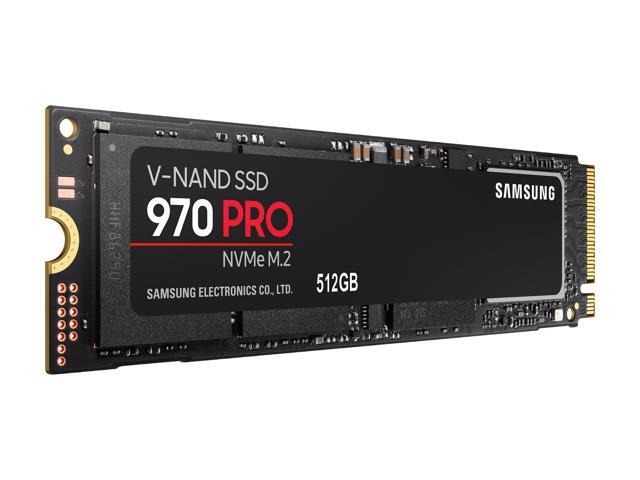 SAMSUNG 970 PRO M.2 2280 512GB PCIe Gen3. X4, NVMe 1.3 64L V-NAND 2-bit MLC Internal Solid State Drive (SSD) MZ-V7P512BW