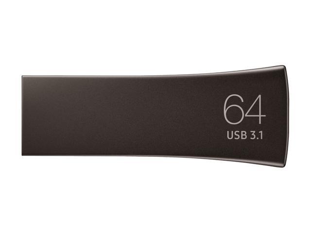 SAMSUNG 64GB BAR Plus (Metal) USB 3.1 Flash Drive, Speed Up to 300MB/s (MUF-64BE4/AM)