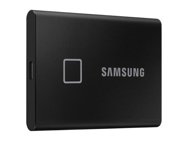 SAMSUNG T7 Touch Portable SSD 2TB - Up to 1050 MB/s - USB 3.2 Gen 2 External Solid State Drive, Black (MU-PC2T0K/WW)