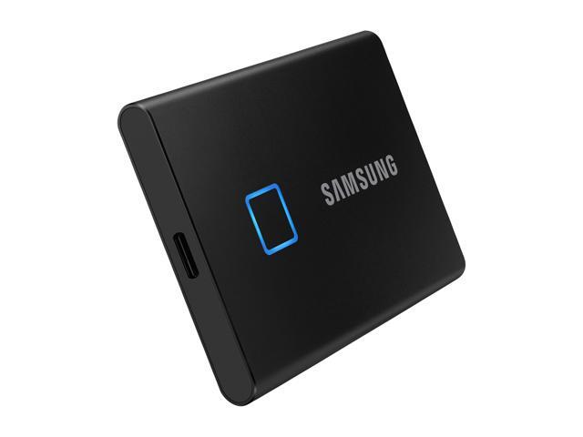 SAMSUNG T7 Touch Portable SSD 2TB - Up to 1050 MB/s - USB 3.2 Gen 2 External Solid State Drive, Black (MU-PC2T0K/WW)