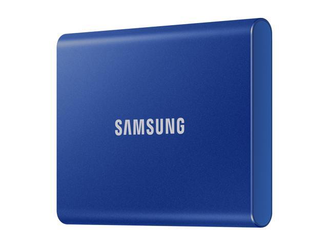 Samsung - T7 2TB External USB 3.2 Gen 2 Portable SSD with Hardware Encryption - Indigo Blue - image 4