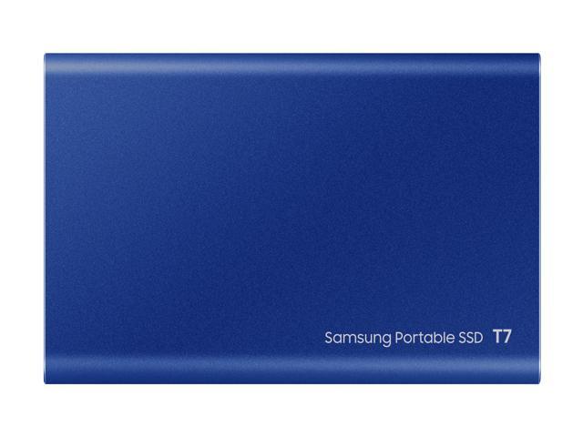 Samsung - T7 2TB External USB 3.2 Gen 2 Portable SSD with Hardware Encryption - Indigo Blue - image 5