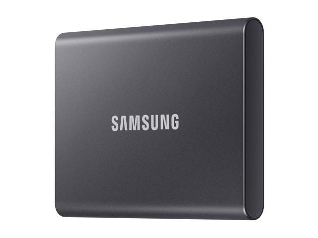 Samsung - T7 1TB External USB 3.2 Gen 2 Portable SSD with Hardware Encryption - Titan Gray - image 4