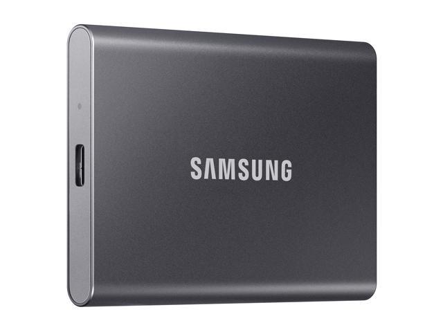 Samsung - T7 2TB External USB 3.2 Gen 2 Portable SSD with Hardware Encryption - Titan Gray - image 3