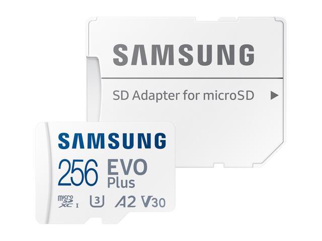 SAMSUNG EVO Plus 256GB microSDXC Flash Card w/ Adapter Model MB-MC256KA/AM