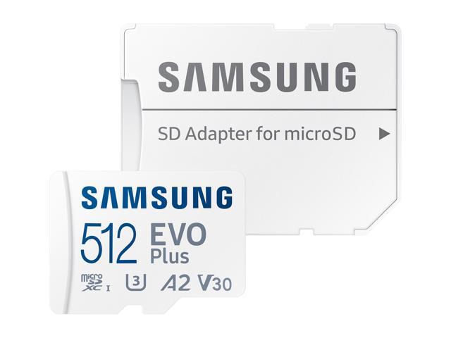 SAMSUNG EVO Plus 512GB microSDXC Flash Card w/ Adapter Model MB-MC512KA/AM