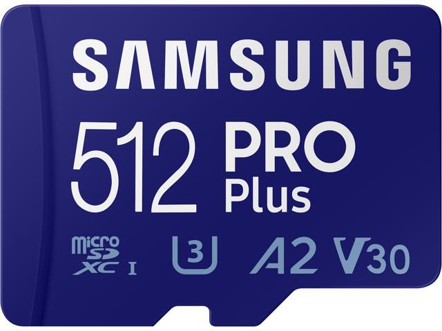 SAMSUNG PRO Plus 512GB microSDXC Flash Card w/ Adapter Model MB-MD512KA/AM