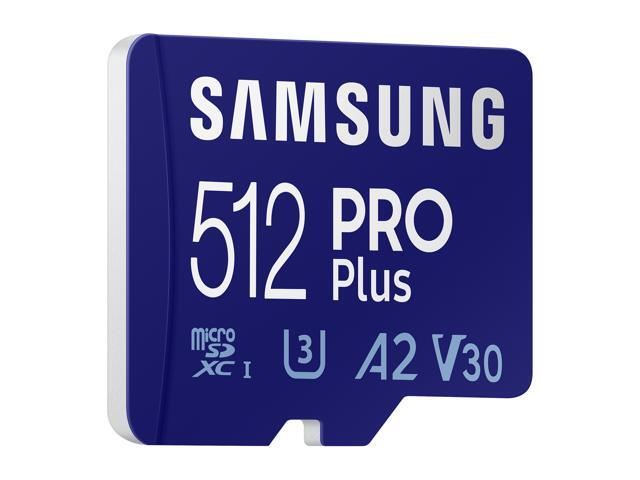 SAMSUNG PRO Plus 512GB microSDXC Flash Card w/ Adapter Model MB-MD512KA/AM