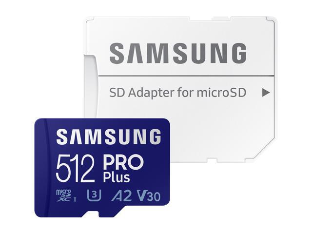 SAMSUNG PRO Plus 512GB microSDXC Flash Card w/ Adapter Model MB-MD512KA/AM