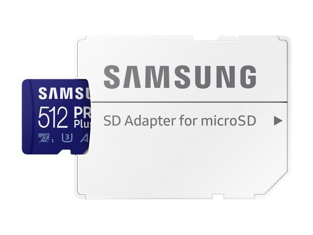 SAMSUNG PRO Plus 512GB microSDXC Flash Card w/ Adapter Model MB-MD512KA/AM
