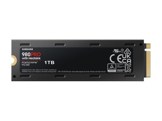 SAMSUNG 980 PRO SSD with Heatsink 1TB, PCIe 4.0 M.2 2280, Speeds Up-to 7,000MB/s, Best for High End Computing, Workstations and Compatible with...