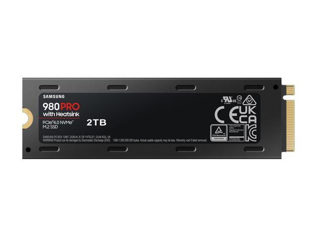SAMSUNG 980 PRO SSD with Heatsink 2TB, PCIe 4.0 M.2 2280, Speeds Up-to 7,000MB/s, Best for High End Computing, Workstations and Compatible with...