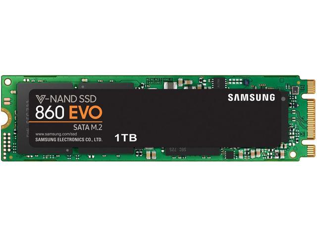 SAMSUNG 860 EVO Series M.2 2280 1TB SATA III V-NAND 3-bit MLC Internal Solid State Drive (SSD) MZ-N6E1T0BW