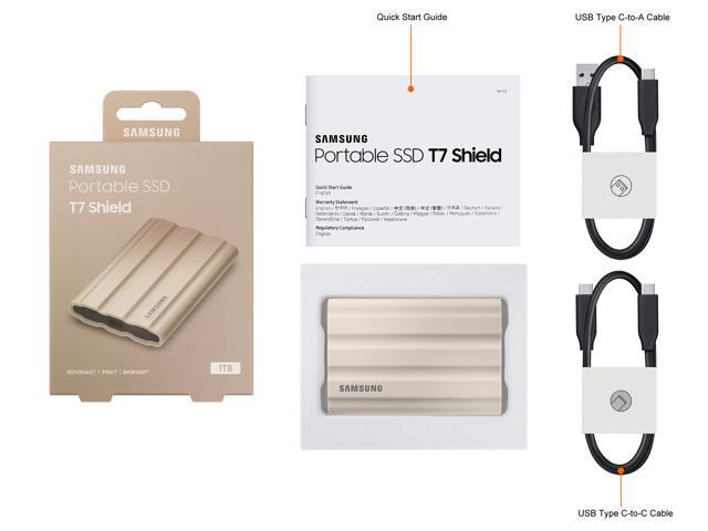 Samsung - T7 Shield 1TB External USB 3.2 Gen 2 Rugged SSD IP65 Water Resistant - Beige - image 9
