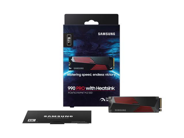 Samsung - 990 PRO 1TB Internal SSD PCIe Gen 4x4 NVMe with Heatsink for PS5 - image 4