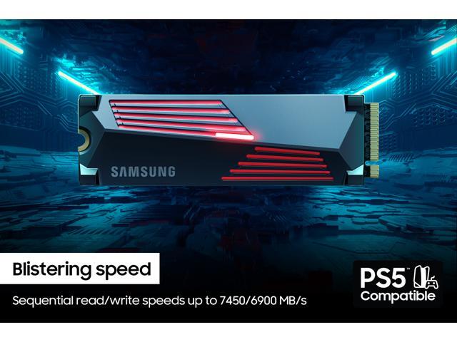 Samsung - 990 PRO 2TB Internal SSD PCIe Gen 4x4 NVMe with Heatsink for PS5 - image 6