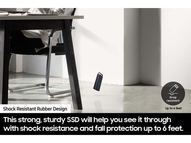 Samsung - T5 EVO Portable SSD 8TB, Up to 460MB/s , USB 3.2 Gen 1, Ideal use for Gamers & Creators - Black - image 9