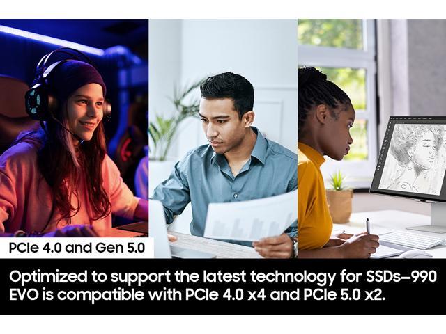 Samsung - 990 EVO SSD 1TB Internal SSD PCIe Gen 4x4 | Gen 5x2 M.2 2280, Speeds Up to 5,000MB/s - image 7